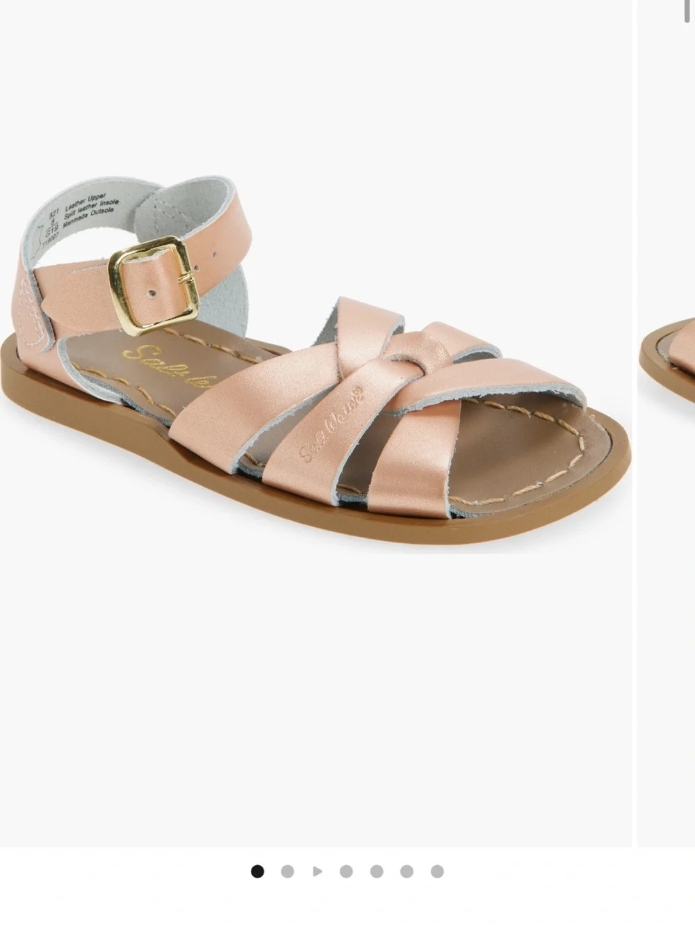 Rose Gold Salt Water Sandals by Hoy